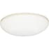 Volume Lighting Single Light 14" Wide Integrated LED Flush Mount Bowl Ceiling Fixture / Wall Sconce White
