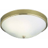 Volume Lighting Single Light 13" Wide Flush Mount Bowl Ceiling Fixture / Wall Sconce Polished Brass