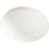 Volume Lighting Single Light 9" Wide Flush Mount Bowl Ceiling Fixture / Wall Sconce White