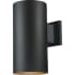 Volume Lighting Single Light 12" Tall LED Outdoor Wall Sconce Black
