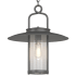 Volume Lighting Single Light 16" Wide Outdoor Pendant Black