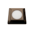 WAC Lighting Surface Mounted Indicator Light 3" Wide 12V 3000K LED Square In-Ground Well Light Bronze / Stainless Steel