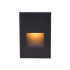 WAC Lighting 5" Tall Vertical LED Step and Wall Light with Amber Lens - 12 Volt Black