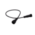 WAC Lighting Nightscaping 12" Tape Lighting Joiner Cable Black