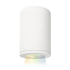 WAC Lighting Tube Architectural ilumenight Single Light 4-7/8" Wide Integrated LED Outdoor Flush Mount Ceiling Fixture with Flood Beam and App Controlled Color and Brightness White