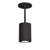 WAC Lighting Tube Single Light 6-5/16" Wide Integrated LED Outdoor Mini Pendant with 40° Beam Spread Black / 2700K / 90CRI