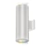 WAC Lighting Tube Architectural ilumenight 2 Light 12-1/2" Tall Integrated LED Outdoor Wall Sconce with Narrow Beam Spread and App Controlled Color and Brightness White