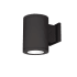 WAC Lighting Tube Architectural Single Light 7" Tall LED Outdoor Wall Sconce with 70° Flood Beam Spread and Light Directed Toward the Wall Black / 2700K / 85CRI