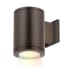 WAC Lighting Tube Architectural ilumenight Single Light 7-1/8" Tall Integrated LED Outdoor Wall Sconce with Narrow Beam and App Controlled Color and Brightness Bronze
