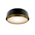 WAC Lighting Salvo 12" Wide LED Flush Mount Ceiling Fixture Black / Aged Brass