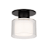 WAC Lighting Twist-N-Lite 5" Wide LED Semi-Flush Drum Ceiling Fixture Black