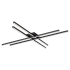 WAC Lighting Parallax 42" Wide LED Flush Mount Ceiling Fixture Set to 3000K Black