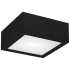 WAC Lighting Rubix 10" Wide LED Indoor/Outdoor Flush Mount Ceiling Fixture / Wall Light Black
