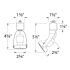 WAC Lighting-JTK-104-Line Drawing