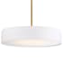 WAC Lighting Manhattan 20" Wide LED Pendant / Semi-Flush Ceiling Fixture Aged Brass
