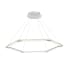 WAC Lighting Lune 6 Light 32" Wide LED Ring Chandelier Aluminum