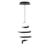 WAC Lighting Whirl 9" Wide LED Abstract Mini Pendant - 3500K Black