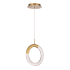WAC Lighting Ringlet 2" Wide 3000K LED Mini Pendant Aged Brass