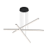WAC Lighting Stack 3 Light 48" Wide Integrated LED Chandelier Black