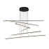 WAC Lighting Stack 6 Light 48" Wide Integrated LED Chandelier with Acrylic Shades Black