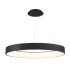WAC Lighting Corso 42-1/2" Wide Integrated LED Ring Chandelier Black