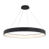 WAC Lighting Corso 53" Wide LED Ring Chandelier Black