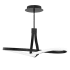 WAC Lighting Mobius 33" Wide LED Abstract Linear Pendant Black