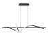 WAC Lighting Corkscrew 44" Wide LED Abstract Linear Pendant - 3000K Black