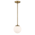 WAC Lighting Niveous 7" Wide LED Mini Pendant Aged Brass