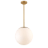WAC Lighting Niveous 14" Wide LED Pendant Aged Brass