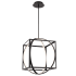 WAC Lighting Geometrix 19" Wide 3000K LED Pendant Black