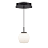 WAC Lighting Close Encounters 4" Wide LED Mini Pendant Black
