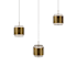 WAC Lighting Banded 42" Wide LED Multi Light Pendant Aged Brass