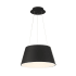WAC Lighting Vida Single Light 18" Wide Integrated LED Suspension Pendant Black