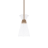 WAC Lighting Chandra 8" Wide LED Mini Pendant Aged Brass