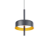 WAC Lighting Pierce 7" Wide LED Mini Pendant Black / Gold