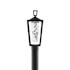WAC Lighting Manchester 19" Tall LED Post Light Black