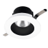 WAC Lighting Aether 2" Round Recessed Trim with LED Light Engine and 40° Flood Beam Spread Black White / 2700K / 85CRI