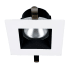 WAC Lighting Aether 2" Square Recessed Trim with LED Light Engine and 17° Spot Beam Spread Black White / 2700K / 85CRI