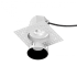 WAC Lighting Aether 3.5" Round Invisible Trim with LED Light Engine and 45 Degree Flood Beam Spread Black / 2700K / 85CRI