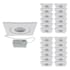WAC Lighting Pack of (24) Lotos 4-1/2" Integrated LED Adjustable Recessed Trim and Remodel Housing- IC Rated and Airtight White