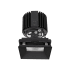 WAC Lighting Volta 4.5" Square Invisible Adjustable Trim with LED Light Engine and 25 Degree Narrow Beam Spread Black / 2700K / 85CRI