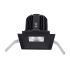 WAC Lighting Volta 4.5" Square Shallow Regressed Trim with LED Light Engine and 60 Degree Wide Beam Spread Black / 2700K / 85CRI
