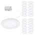 WAC Lighting Pack of (24) Lotos 5-1/2" Integrated LED Wafer Recessed Trim and Remodel Housing- IC Rated and Airtight White
