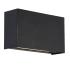 WAC Lighting Blok 2 Light 7" Tall LED Bathroom Sconce Black