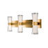 WAC Lighting Hourglass 10" Tall LED Wall Sconce Aged Brass