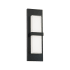 WAC Lighting Bandeau 16" Tall LED Outdoor Wall Sconce Set to 3500K Black