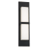 WAC Lighting Bandeau 22" Tall LED Outdoor Wall Sconce Set to 3000K Black