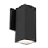 WAC Lighting Cubix 8" Tall LED Outdoor Wall Sconce Black