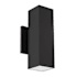 WAC Lighting Cubix 2 Light 10" Tall LED Outdoor Wall Sconce Black